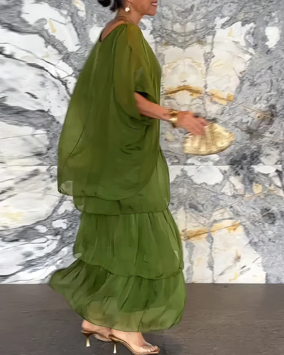 Layered Boho Maxi Dress for Women
