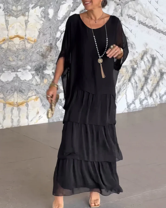 Layered Boho Maxi Dress for Women