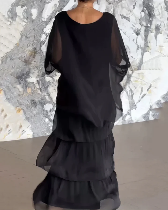 Layered Boho Maxi Dress for Women