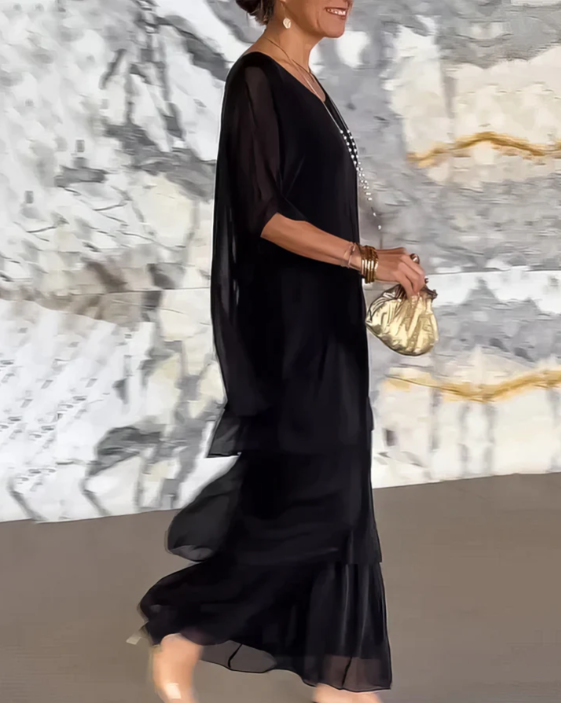 Layered Boho Maxi Dress for Women