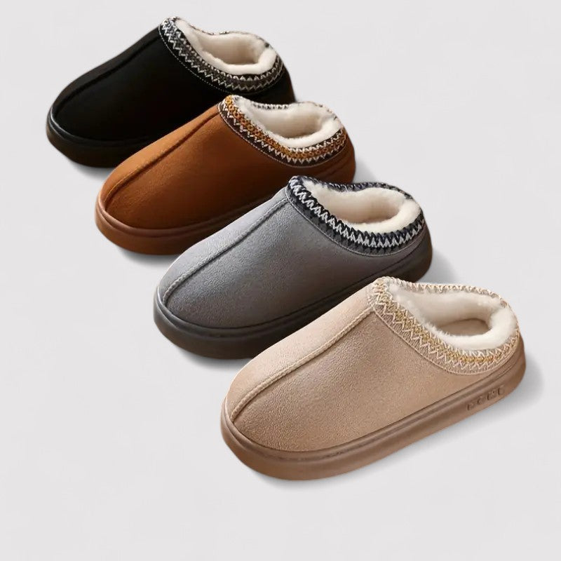 Memory Foam Faux Fur House Slippers for Women