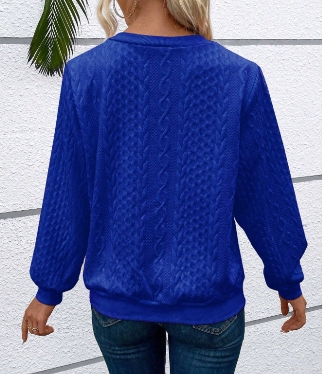 Cable Knit Quarter-Zip Pullover for Women