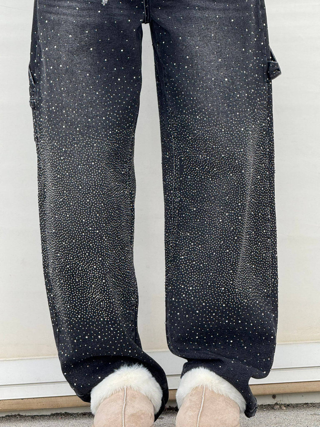 High-Waisted Wide-Leg Cargo Jeans for Women