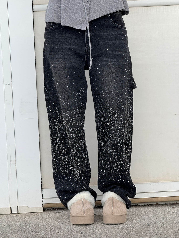 High-Waisted Wide-Leg Cargo Jeans for Women