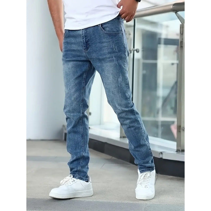 Straight Leg Denim Jeans for Men