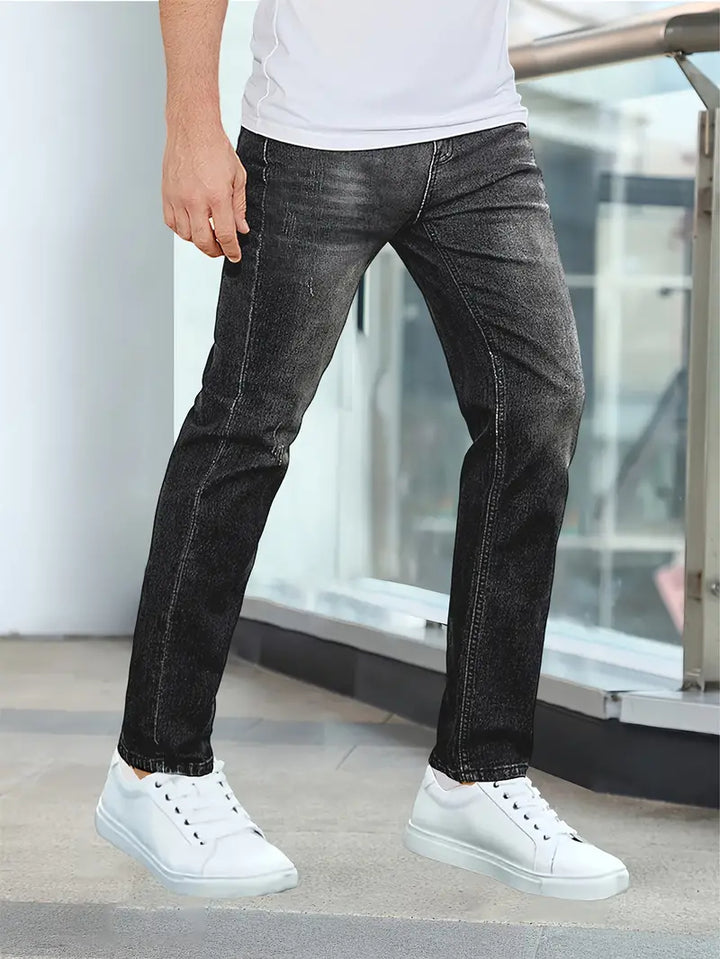 Straight Leg Denim Jeans for Men