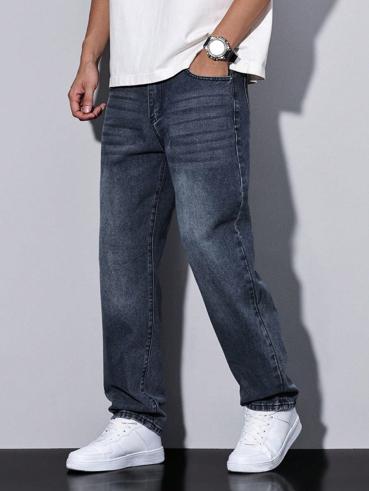 Relaxed Wide-Leg Jeans for Men