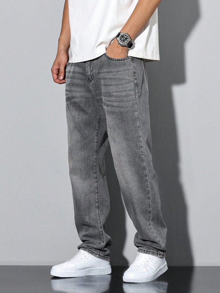 Relaxed Wide-Leg Jeans for Men
