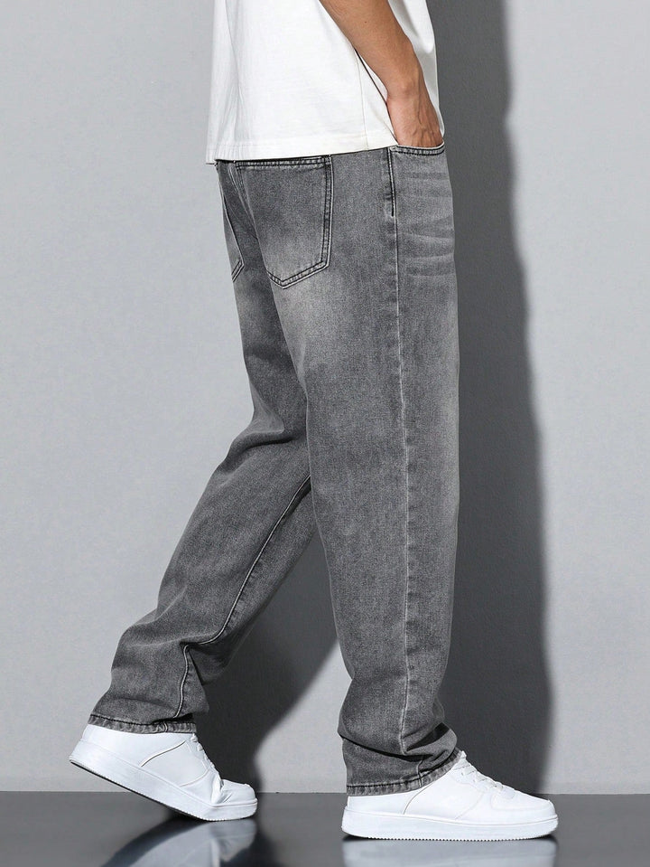 Relaxed Wide-Leg Jeans for Men