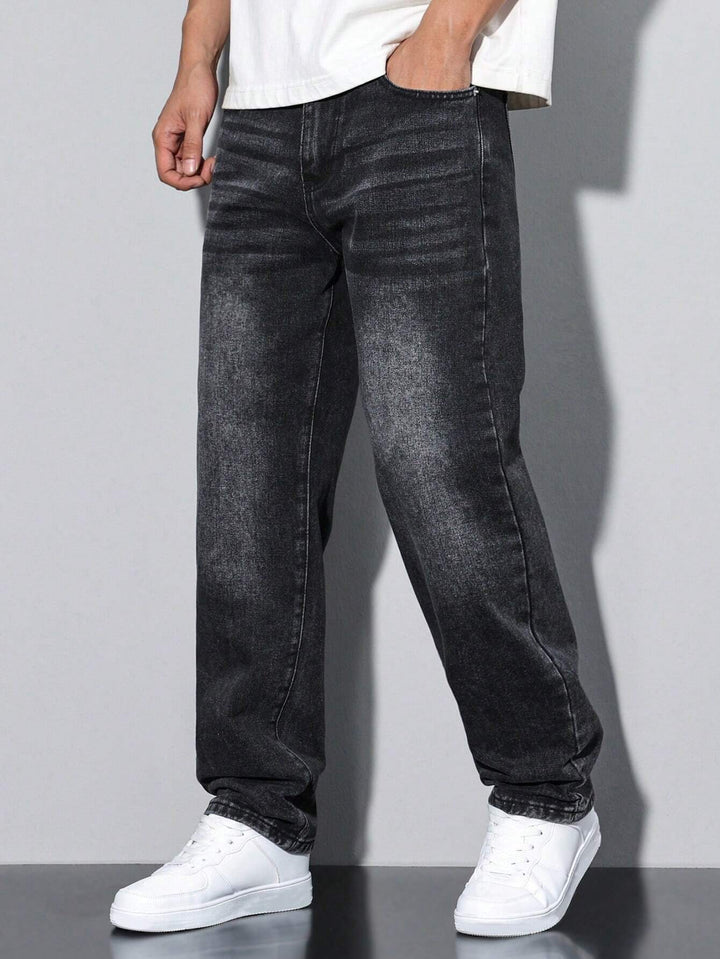 Relaxed Wide-Leg Jeans for Men