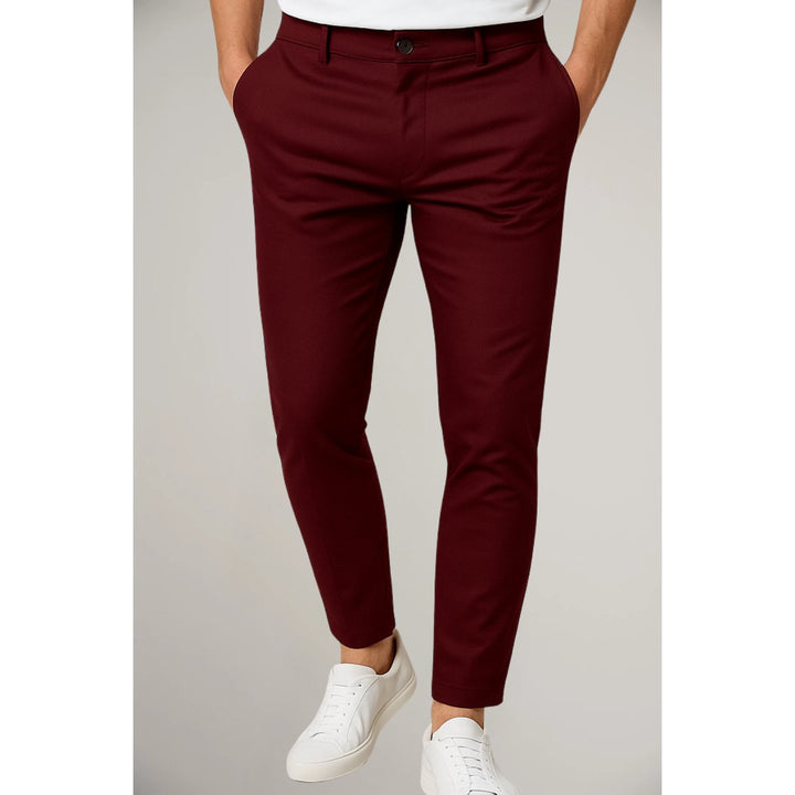Slim Fit Chino Trousers for Men
