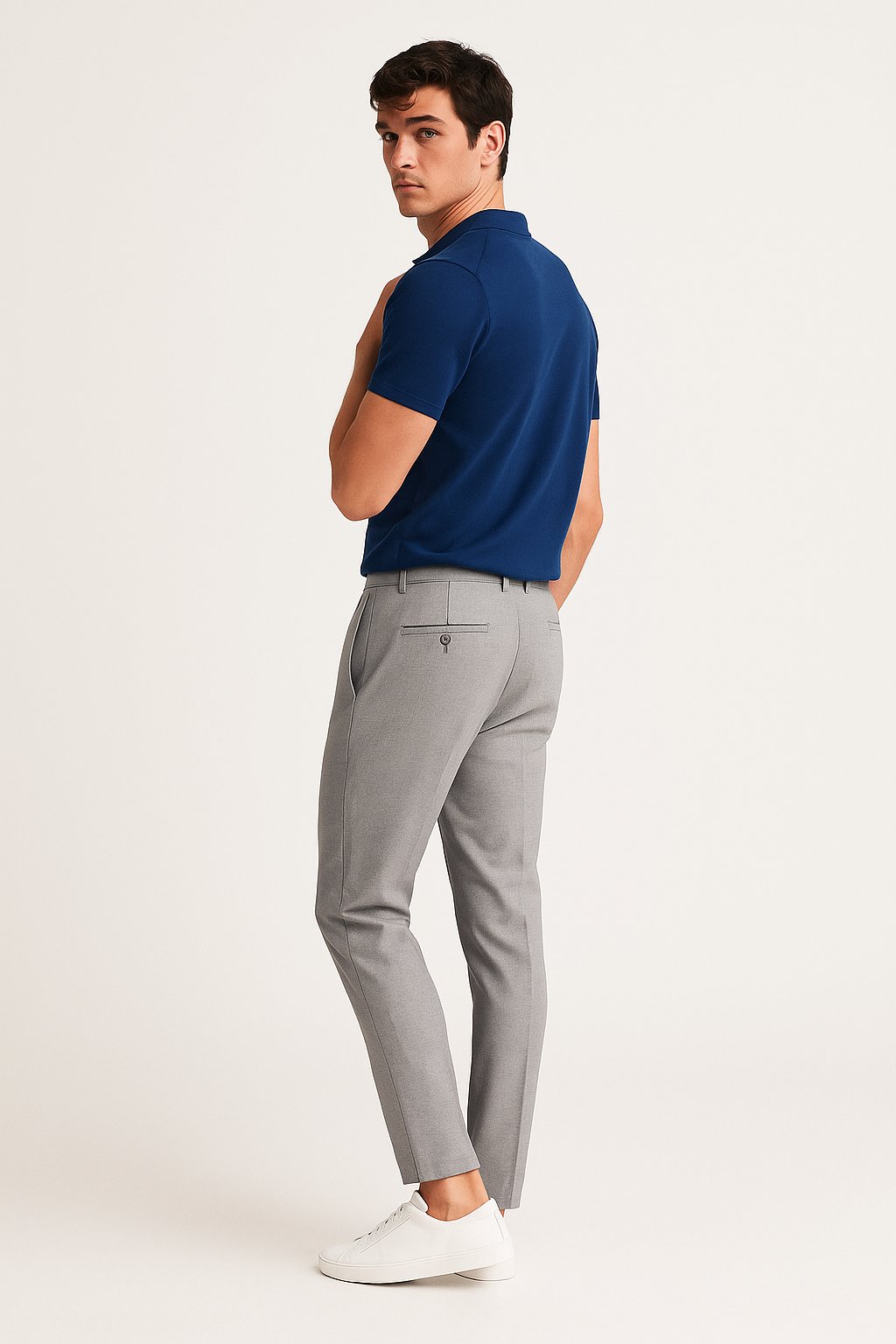 Slim Fit Chino Trousers for Men