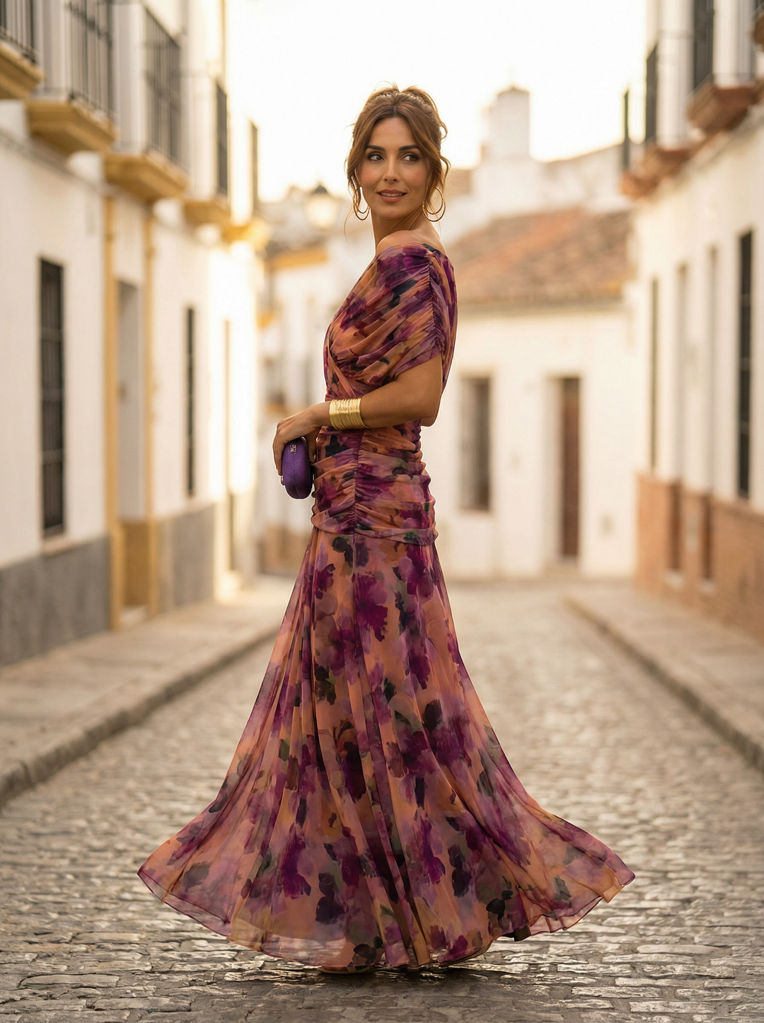 Off Shoulder Maxi Dress for Women