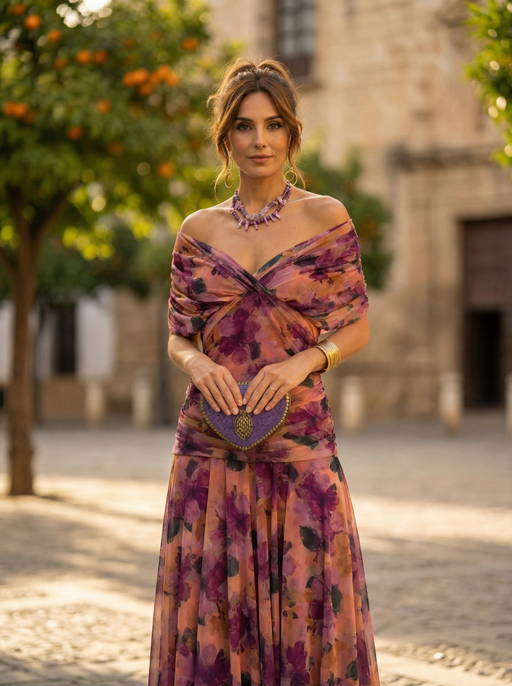 Off Shoulder Maxi Dress for Women