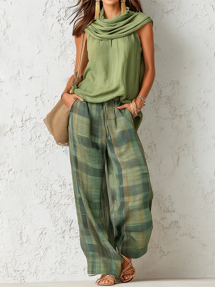 Wide-Leg Trouser 2-Piece Set for Women