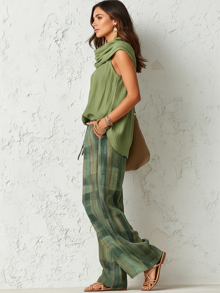 Wide-Leg Trouser 2-Piece Set for Women