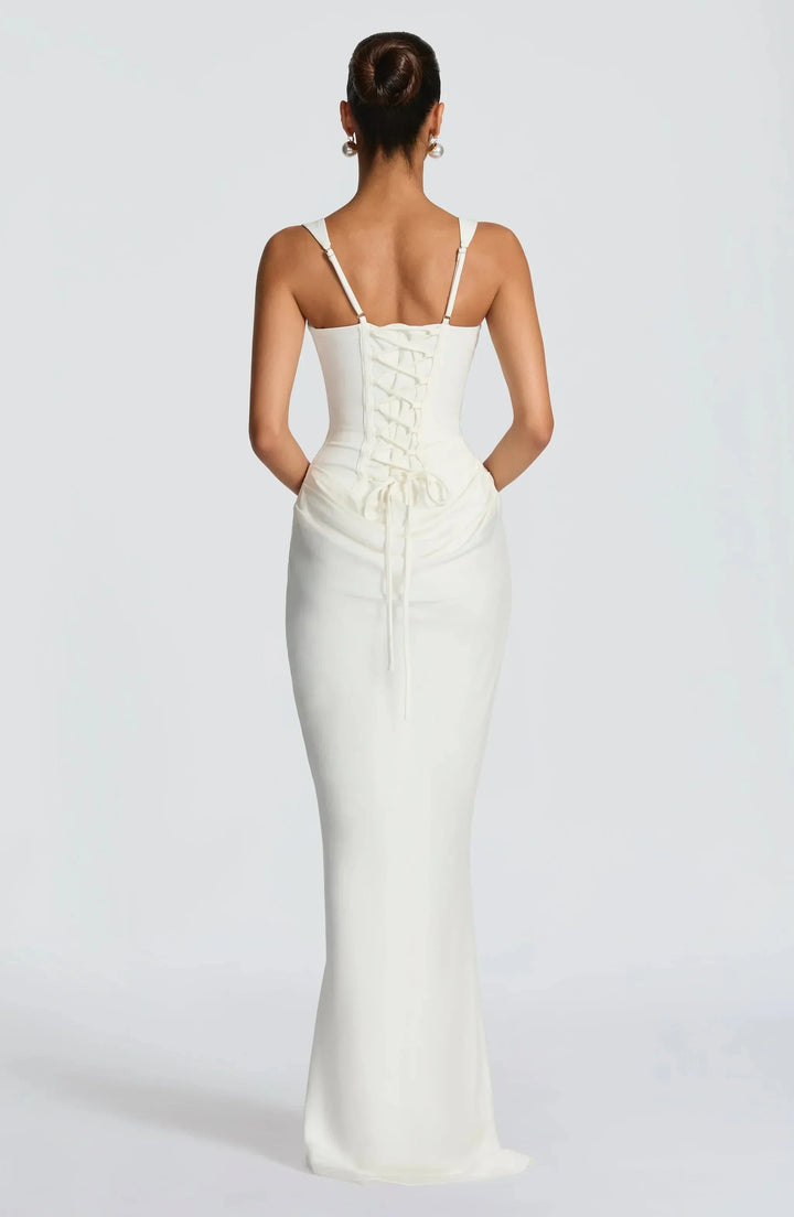 Open Back Bodycon Maxi Dress for Women