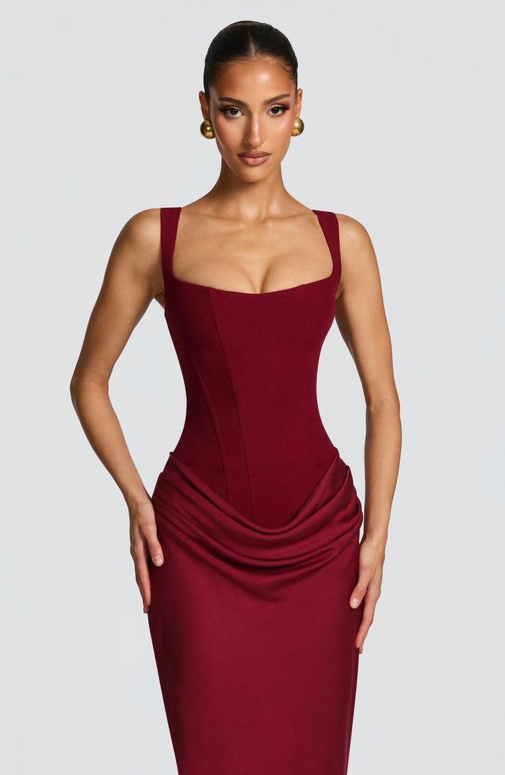 Open Back Bodycon Maxi Dress for Women