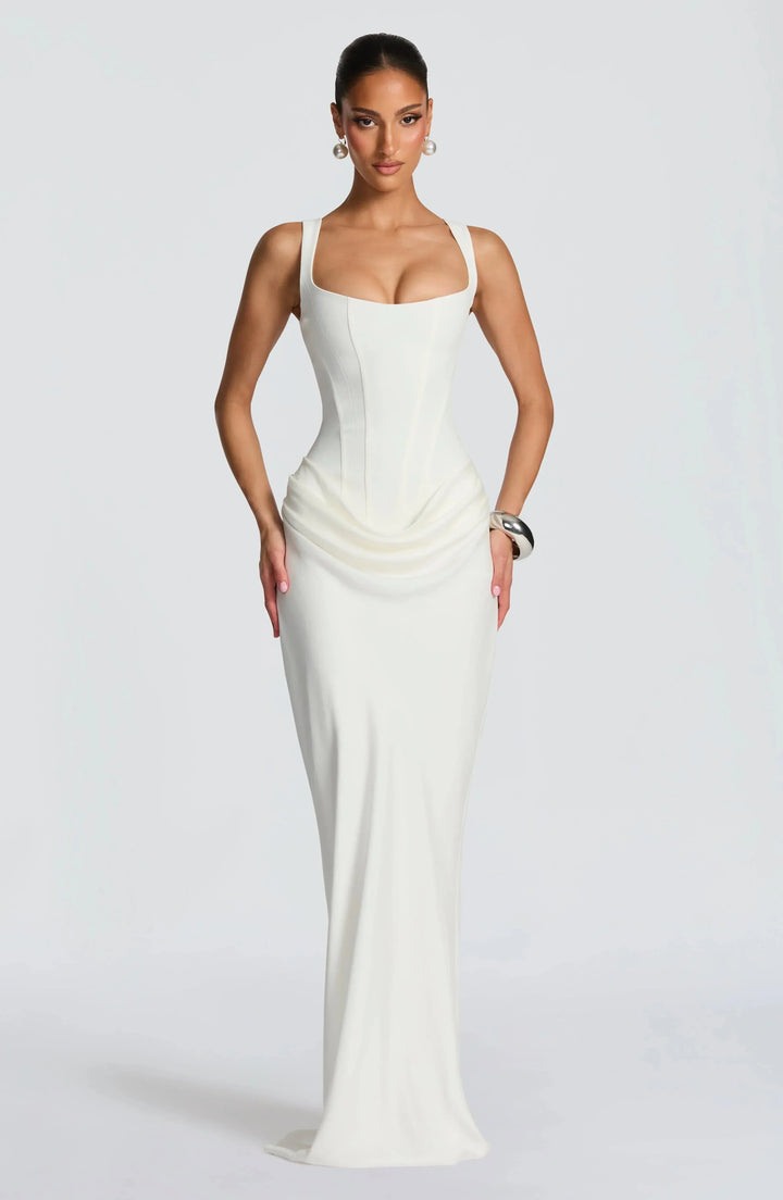 Open Back Bodycon Maxi Dress for Women