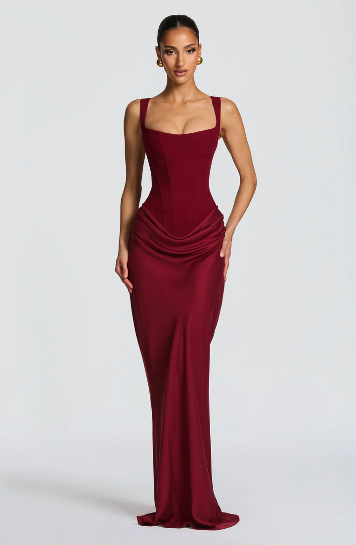 Open Back Bodycon Maxi Dress for Women