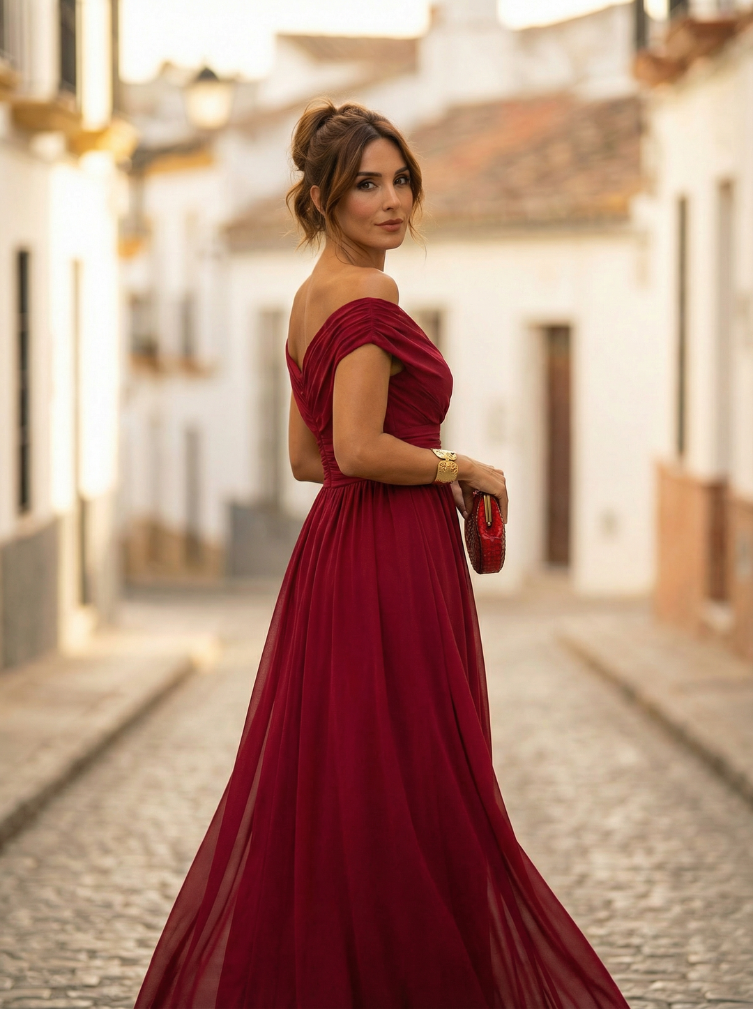 Off Shoulder Maxi Dress for Women