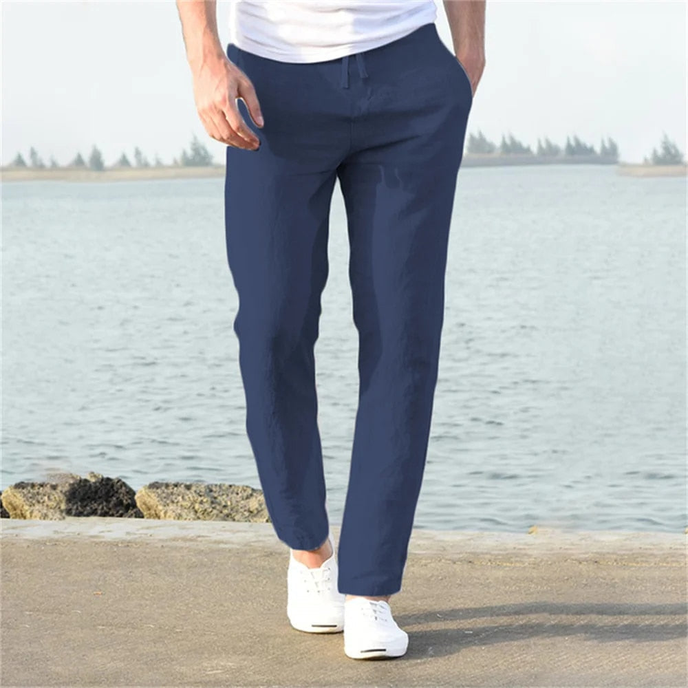 Drawstring Casual Trousers for Men