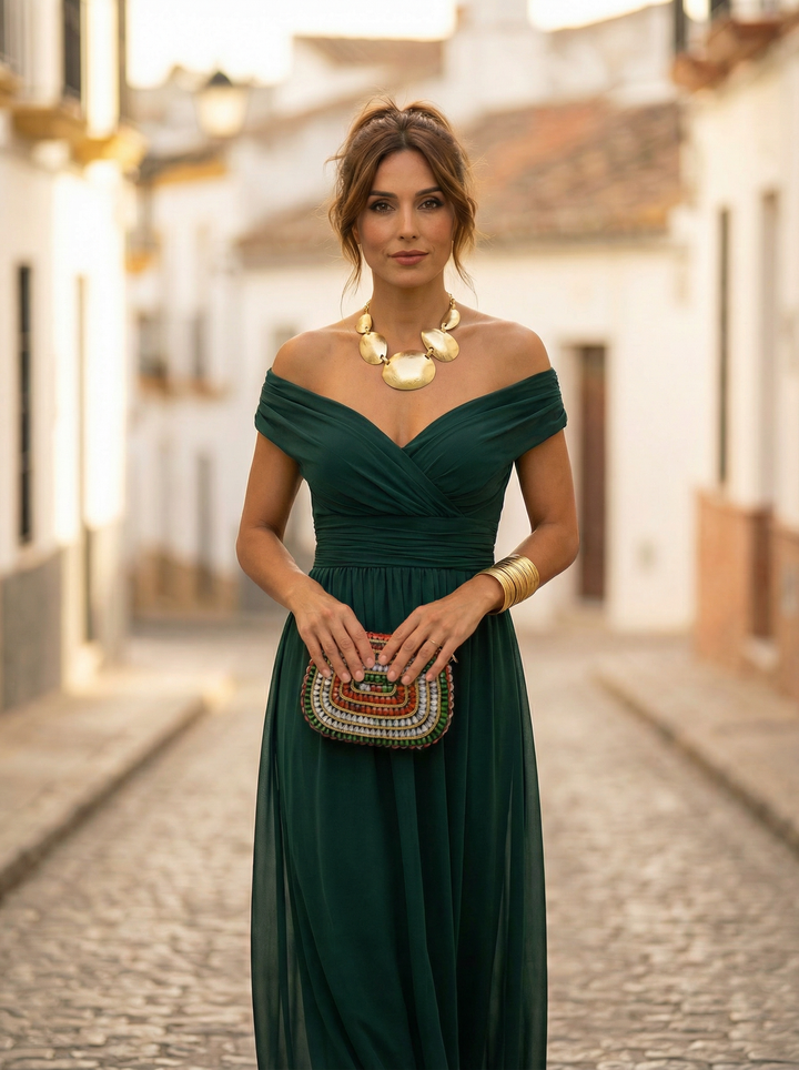 Off Shoulder Maxi Dress for Women