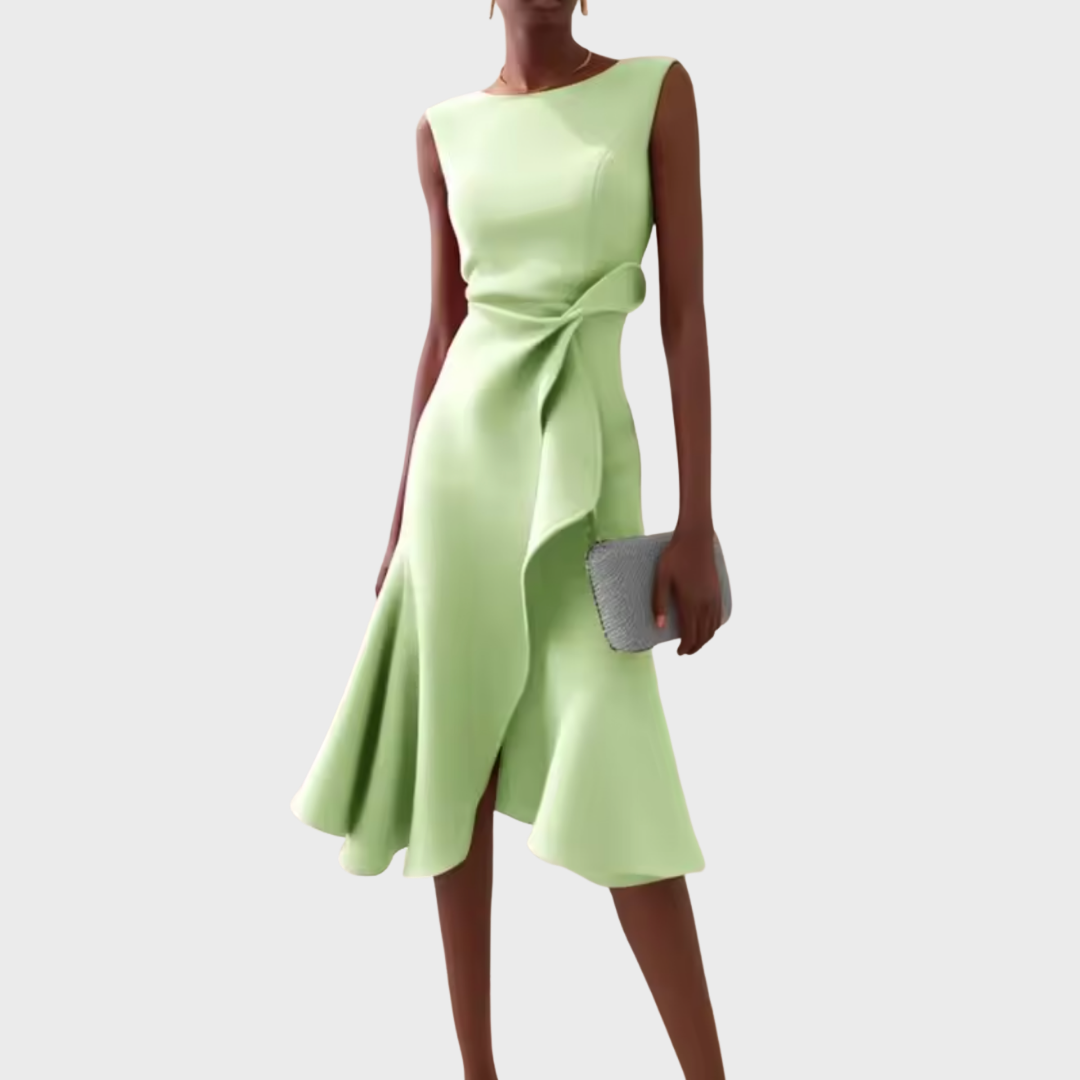 Sleeveless Wrap Midi Dress for Women