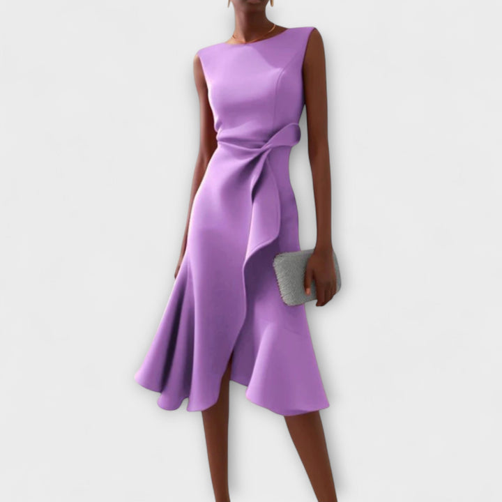 Sleeveless Wrap Midi Dress for Women