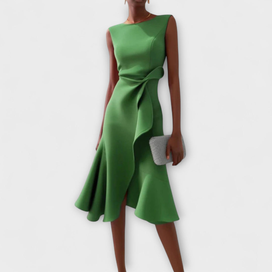 Sleeveless Wrap Midi Dress for Women