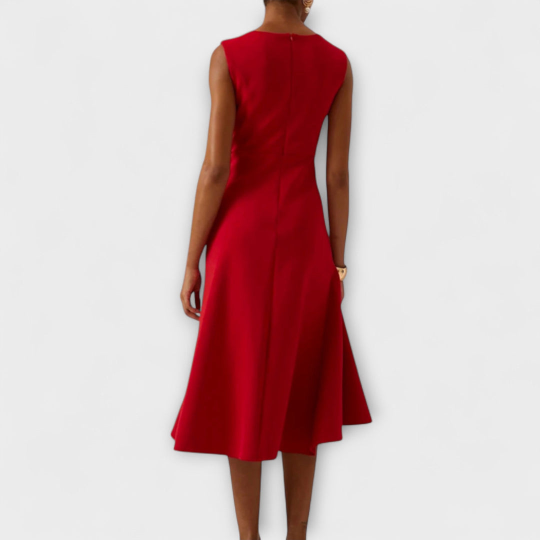 Sleeveless Wrap Midi Dress for Women